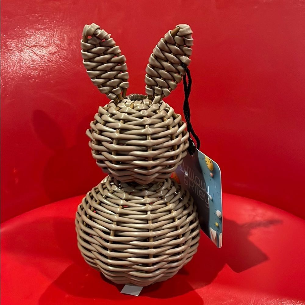 Woven Bunny Home Accent in Brown